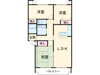 MAISON・DE・MUAN(3LDK/2階)の間取り写真