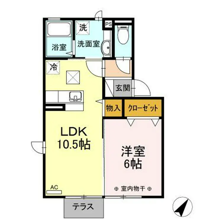 ガーラ南林間 1階階 間取り