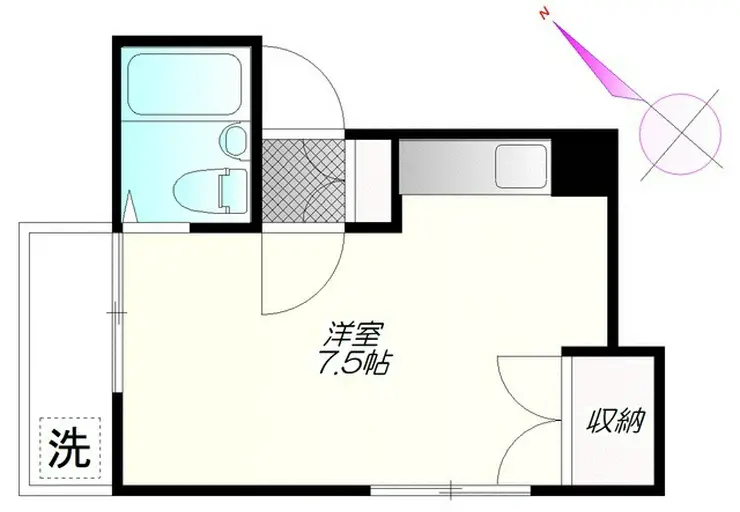 柿の木坂アサヒハイツ 2階階 間取り
