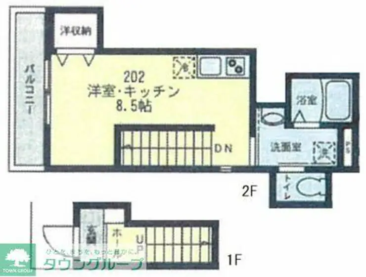 ジュネス久里浜 2階階 間取り