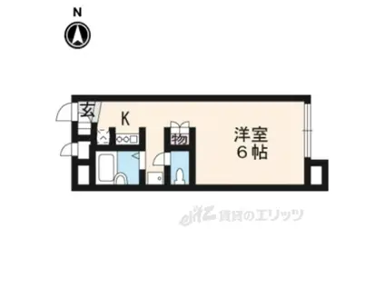 レオパレス秋桜(1K/2階)の間取り写真