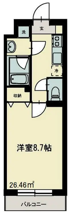 志幸38ミリオン 2階階 間取り