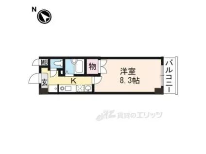 アートプラザ野路(1K/3階)の間取り写真