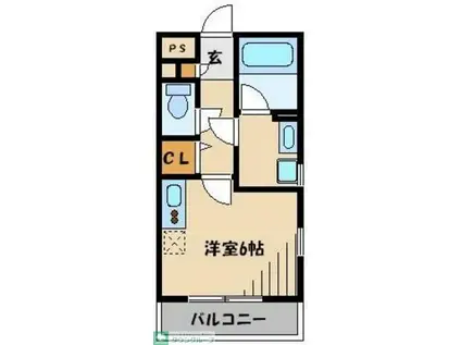 礎いしずえ(ワンルーム/1階)の間取り写真