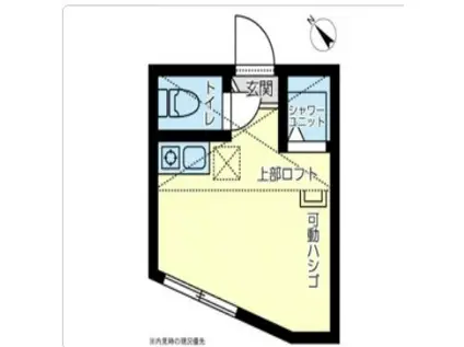 ユナイト白楽マ―ビックストリート(ワンルーム/1階)の間取り写真