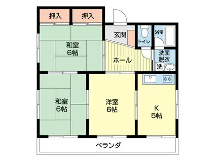 メゾン・サンヨ(3DK/3階)の間取り写真