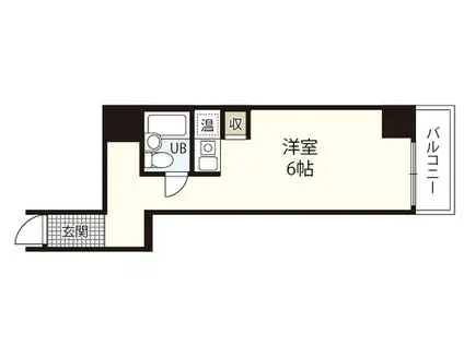 チュリス新八丁堀(ワンルーム/4階)の間取り写真