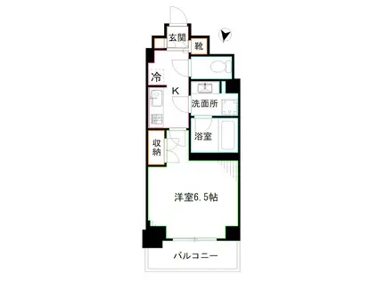 フレンシア高円寺北(1K/7階)の間取り写真