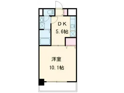 KAISHO(1DK/3階)の間取り写真