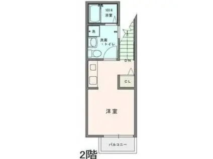 COSMO VILLA CHOFU(ワンルーム/2階)の間取り写真