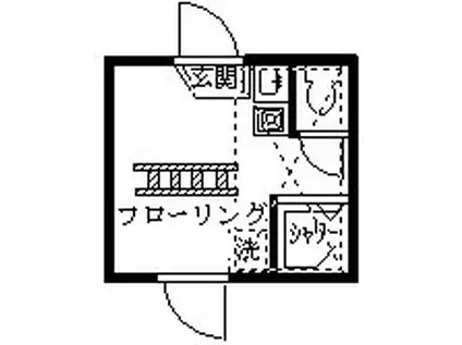 ソフィアシュガー(ワンルーム/2階)の間取り写真