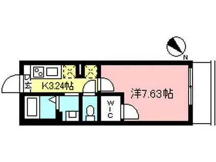 AXIS経堂(1K/1階)の間取り写真
