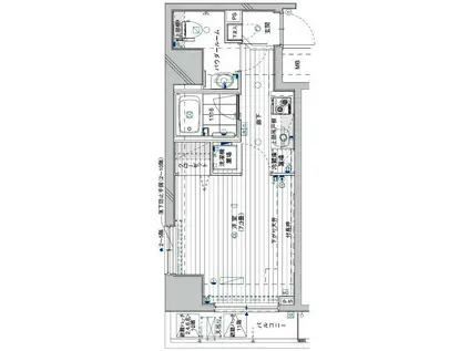 メインステージ錦糸町IV(1K/2階)の間取り写真