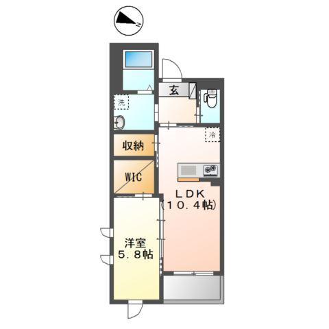 東大泉6丁目マンション工事(1LDK/3階)の間取り写真