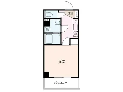 LA・PLAGE II(1K/4階)の間取り写真