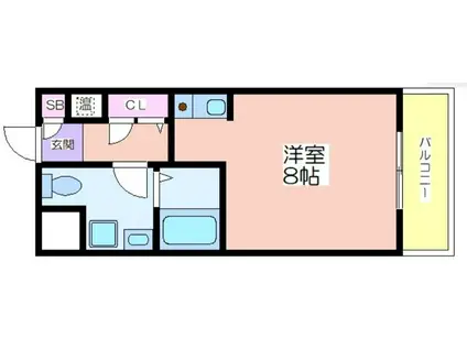 PEDDY MARRYII(ワンルーム/1階)の間取り写真