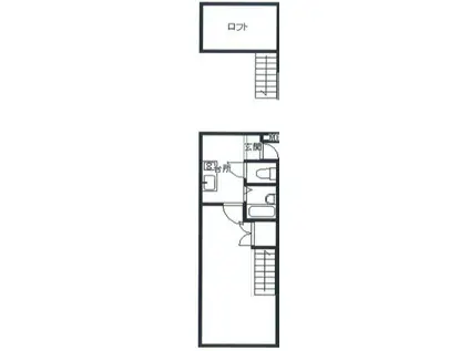 アルバニー大和田パートI 2(1K/2階)の間取り写真
