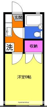 ラッキーハイツ(1K/2階)の間取り写真