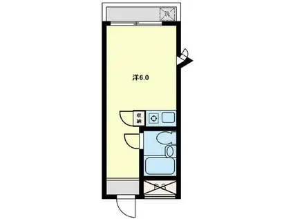 ハイシティ田園調布第2(ワンルーム/3階)の間取り写真