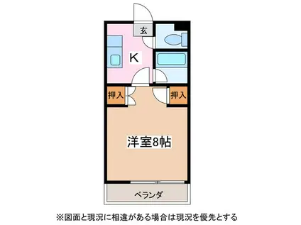 ハイツJTM(1K/3階)の間取り写真