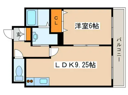 スプリングBL(1LDK/3階)の間取り写真