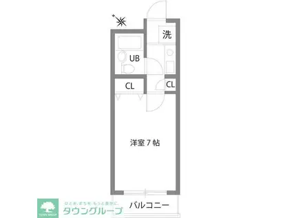 エステージ井荻(1K/1階)の間取り写真