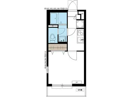 リブリ・ラポルト二俣川(1K/3階)の間取り写真