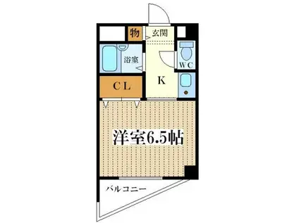 ルーミハイツ塚本(1K/3階)の間取り写真