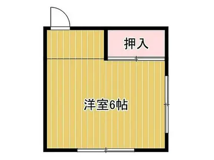 湖水荘(ワンルーム/2階)の間取り写真