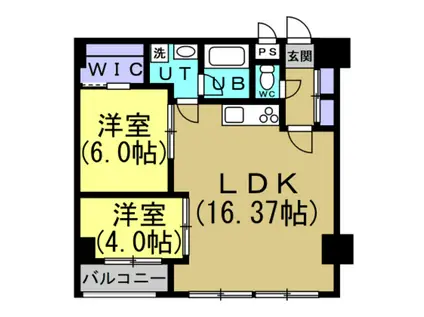 S-FORT乙川(2LDK/2階)の間取り写真