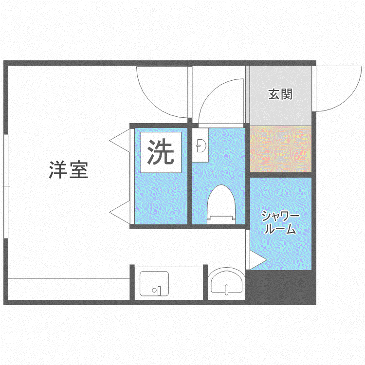 SAKURA239(1K/2階)の間取り写真