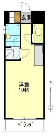 サザンブライト大手町(ワンルーム/2階)の間取り写真