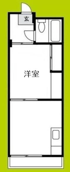 シャトー天満(1LDK/2階)の間取り写真