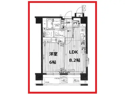 エルエースイート上野(1LDK/10階)の間取り写真