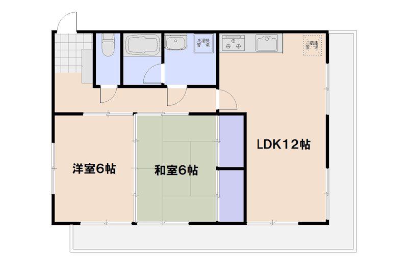 プログレス利松(3DK/3階)の間取り写真