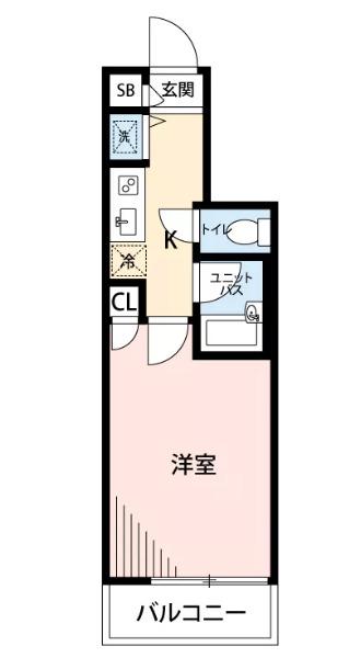 マイナビステイミライエ湯島駅前(1K/6階)の間取り写真
