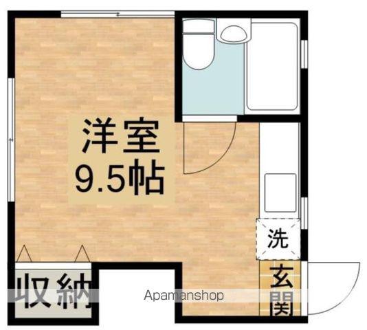 御園コーポ(ワンルーム/3階)の間取り写真