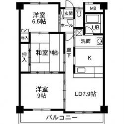 ハートフルライフIWASAIII(3LDK/2階)の間取り写真