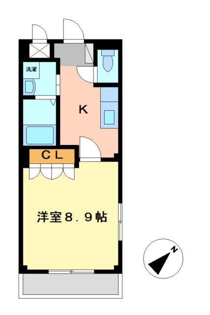 Y・S CRECIA(1K/3階)の間取り写真