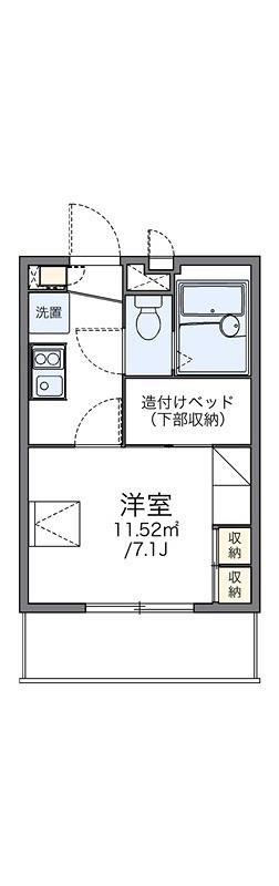 レオパレス大岡壱番館(1K/2階)の間取り写真