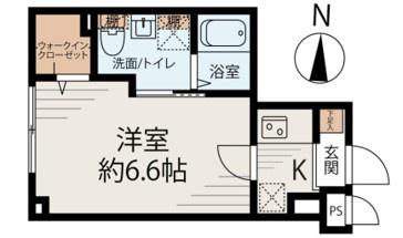 SAKURA U-TOKYO(1K/4階)の間取り写真