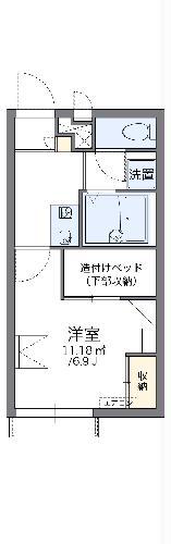 レオパレスシャクティ(1K/2階)の間取り写真