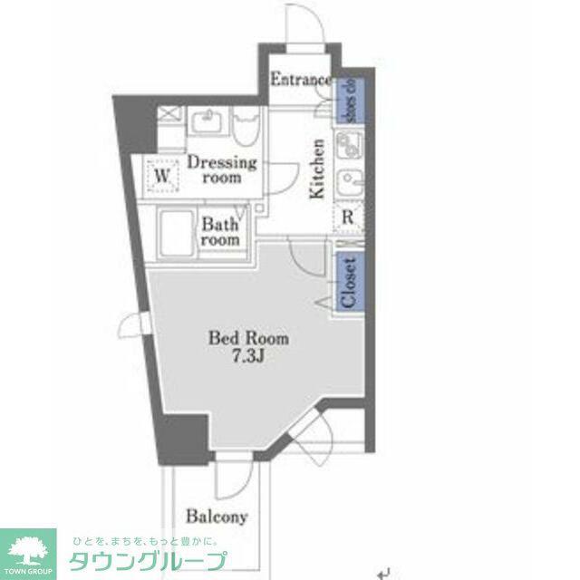 ドゥーエ学芸大学II(1K/2階)の間取り写真