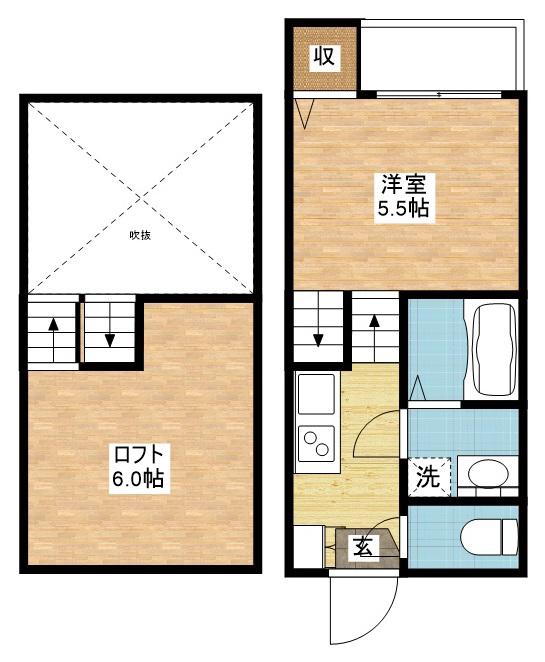 MODERN PALAZZO住吉EMA I(1SK/1階)の間取り写真