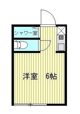 TCRE東十条(ワンルーム/1階)の間取り写真