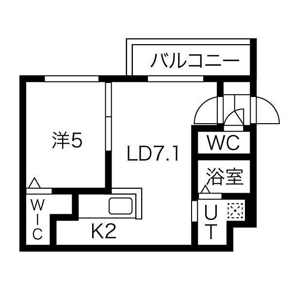 アレイズ元町(1LDK/3階)の間取り写真
