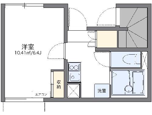 レオネクストMAYUMI(1K/1階)の間取り写真
