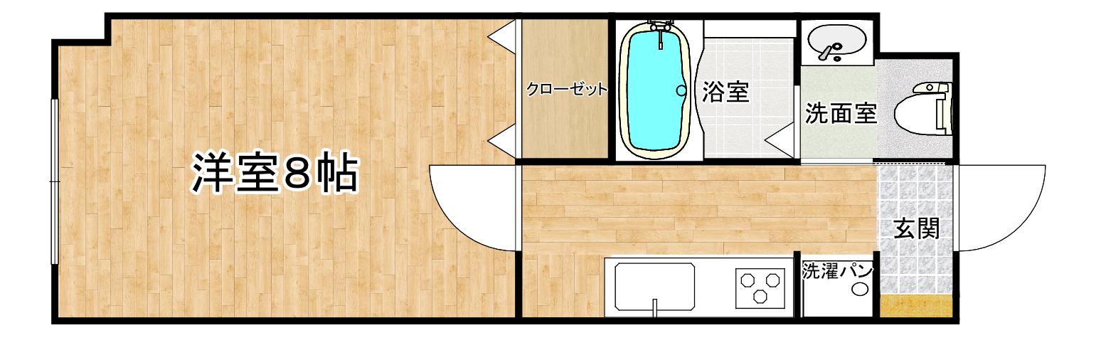 第10須賀ビル(1K/4階)の間取り写真