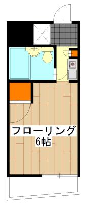 スカイコート鶴見第5(ワンルーム/4階)の間取り写真