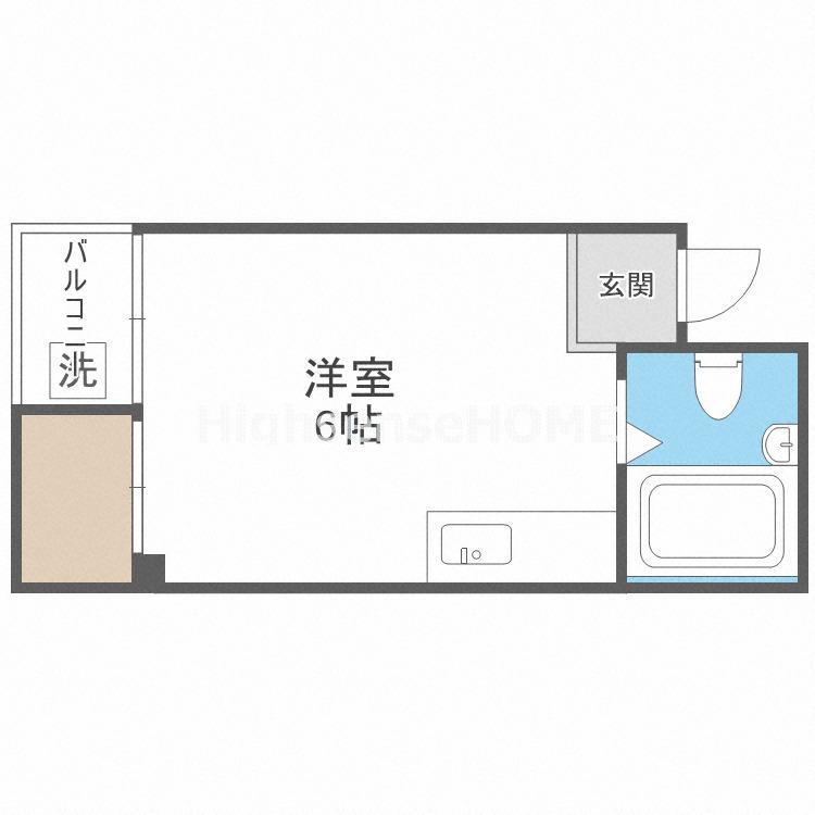 ミキモトビル(ワンルーム/5階)の間取り写真